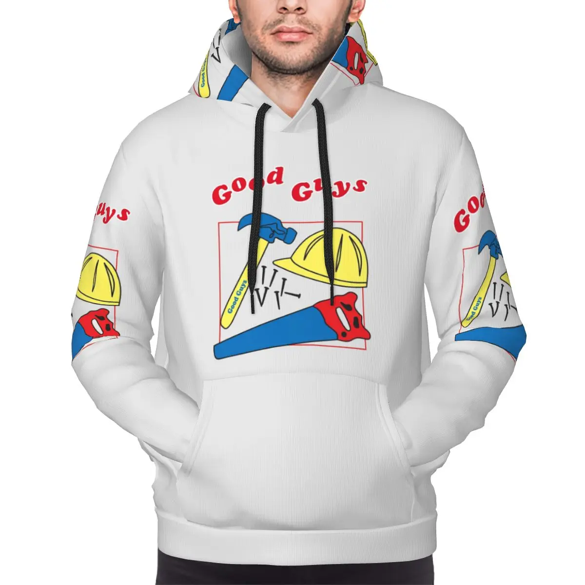 Good Guys Child's Play Chucky - Killer Doll - Construction Hoodie Pullover Autumn Winter Men Women Sweatshirt Long Sleeve Tops
Good Guys Child's Play Chucky - Killer Doll - Construction Hoodie Pullover Autumn Winter Men Women Sweatshirt Long Sleeve Tops