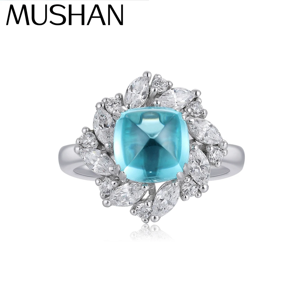 MUSHAN Custom Jewelry 925 Sterling Silver Ring Lab Blue Ruby Asscher Wedding Band for Women 18K Gold Plated Anniversary Rings
MUSHAN Custom Jewelry 925 Sterling Silver Ring Lab Blue Ruby Asscher Wedding Band for Women 18K Gold Plated Anniversary Rings