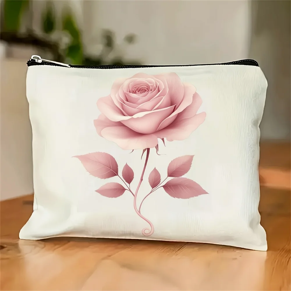 A Rose Printed Makeup Bag - Cute Multifunctional Zipper Pouch, Jewelry Storage Bag, Perfect Travel Zipper Small Storage Bag.
A Rose Printed Makeup Bag - Cute Multifunctional Zipper Pouch, Jewelry Storage Bag, Perfect Travel Zipper Small Storage Bag.