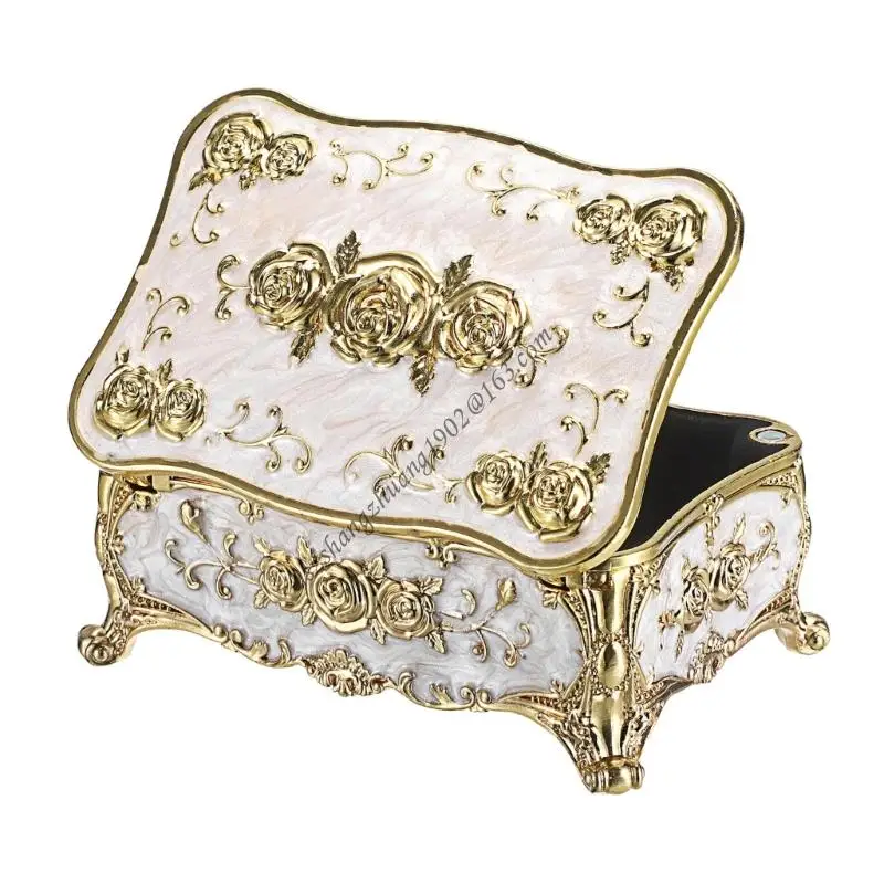 Q6RB Convenient Jewelry Storage Organiser Zinc Alloy with Rose Engraving Plush Interior Case for Quick Daily Use
Q6RB Convenient Jewelry Storage Organiser Zinc Alloy with Rose Engraving Plush Interior Case for Quick Daily Use
