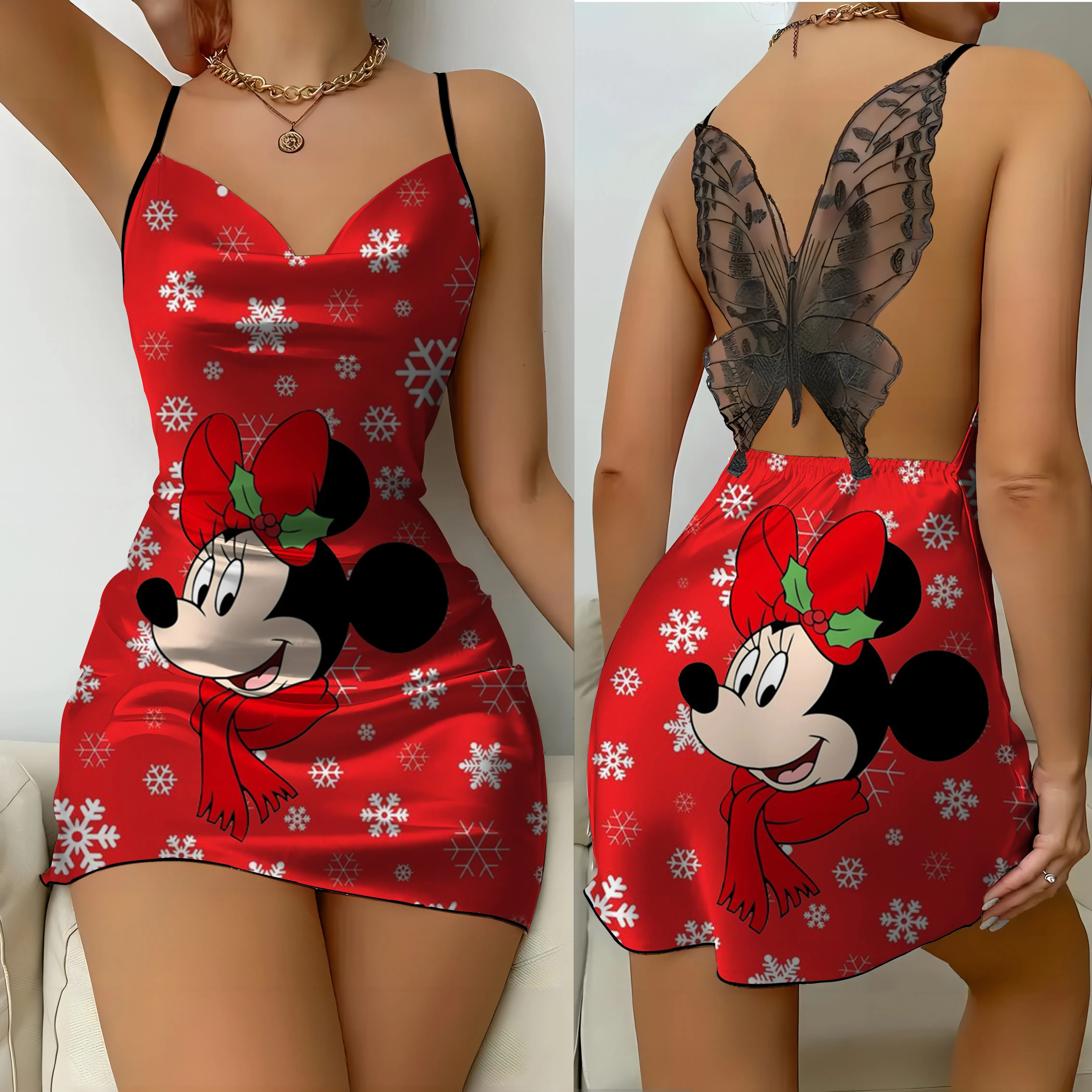 Bow Knot Womens Dresses Home Dress Christmas Stitch Pajama Skirt Satin Surface Disney Party Mini Sexy Lace Backless Slip Dress
Bow Knot Womens Dresses Home Dress Christmas Stitch Pajama Skirt Satin Surface Disney Party Mini Sexy Lace Backless Slip Dress
