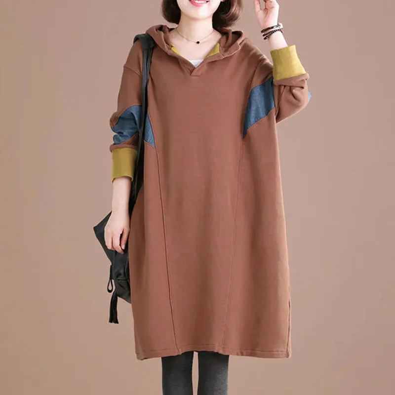 2022 Spring Autumn Black Hoodies Women's New Loose Hooded Pullover Casual Sweatshirt Coat Female Fashion Mid-Long Hoodie Tops
2022 Spring Autumn Black Hoodies Women's New Loose Hooded Pullover Casual Sweatshirt Coat Female Fashion Mid-Long Hoodie Tops