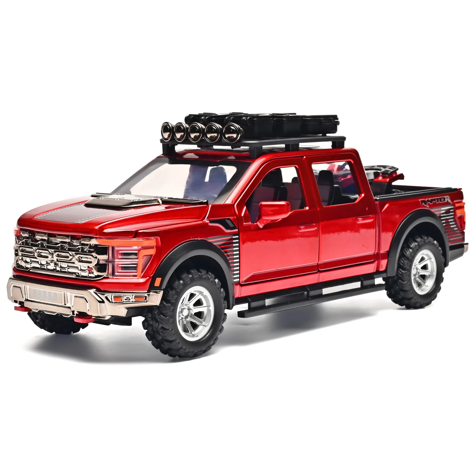 1: 24 Ford Pickup F150 Alloy Off road Vehicle Model Sound and Light Power Return Boy Gift Toy
1: 24 Ford Pickup F150 Alloy Off road Vehicle Model Sound and Light Power Return Boy Gift Toy