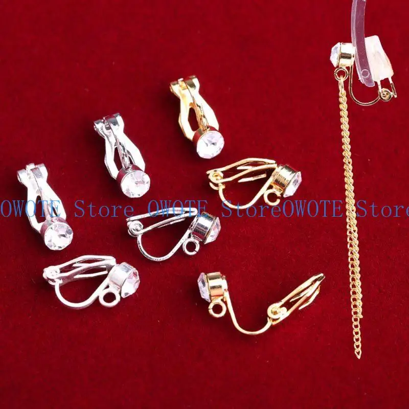 652F 10 Pieces Clip-on Earring Converters Women’s Elegant Crystal Ear Clip Non-pierced Ear Hoop Comfort Skin Easy Open Close
652F 10 Pieces Clip-on Earring Converters Women’s Elegant Crystal Ear Clip Non-pierced Ear Hoop Comfort Skin Easy Open Close