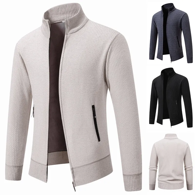Winter Men's Sweater Knitted Jacket Men's Cardigan Stand-up Collar Casual Sweater Jacket Mens Sweater
Winter Men's Sweater Knitted Jacket Men's Cardigan Stand-up Collar Casual Sweater Jacket Mens Sweater