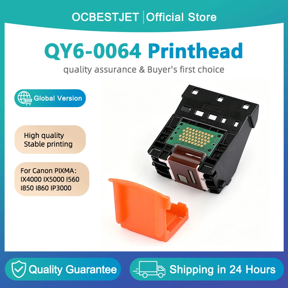 QY6-0064 printhead for Canon QY6-0064 print head for Canon PIXMA IX4000 IX5000 I560 I850 I860 IP3000 printer
QY6-0064 printhead for Canon QY6-0064 print head for Canon PIXMA IX4000 IX5000 I560 I850 I860 IP3000 printer