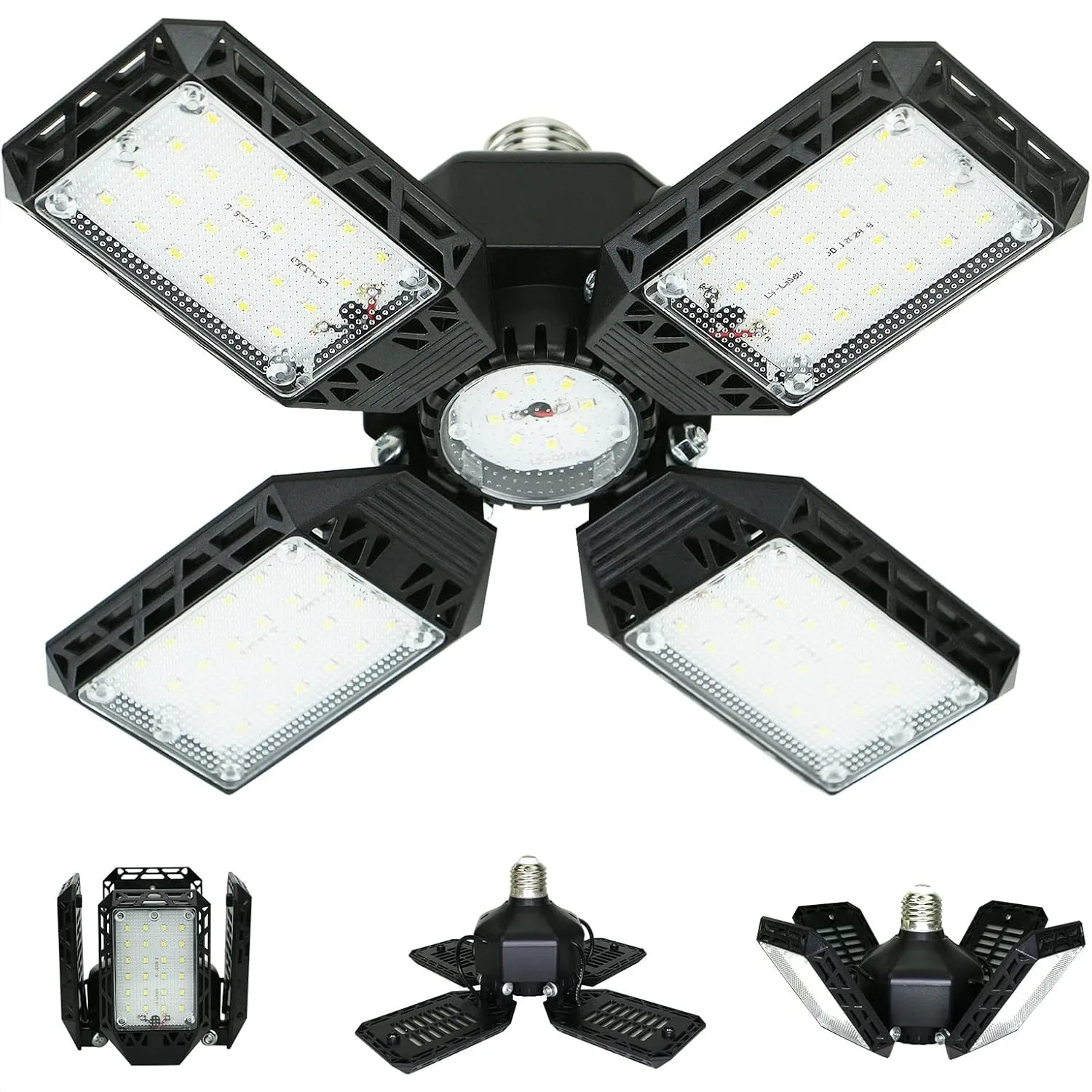 Deformable LED Garage Light 150W 15000LM 4 Adjustable Panels E26/E27 Shop Light for Basement Workshop Barn
Deformable LED Garage Light 150W 15000LM 4 Adjustable Panels E26/E27 Shop Light for Basement Workshop Barn