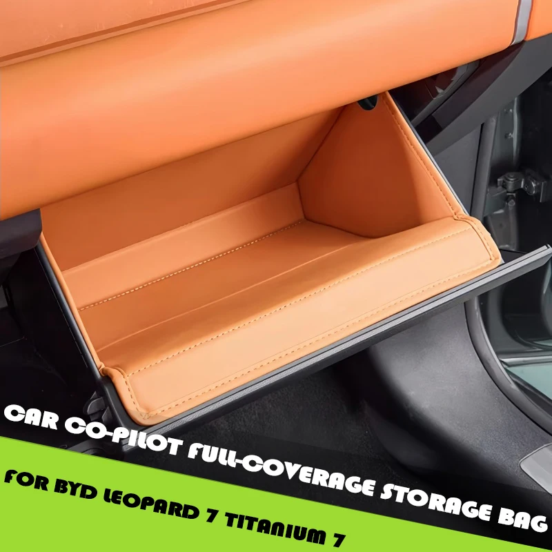 Автомобильная сумка для хранения пассажирских перчаток, подходит для BYD Leopard 7, титановая 7, сумка для хранения второго пилота с полным покрытием, детали для обновления автомобиля
Автомобильная сумка для хранения пассажирских перчаток, подходит для BYD Leopard 7, титановая 7, сумка для хранения второго пилота с полным покрытием, детали для обновления автомобиля