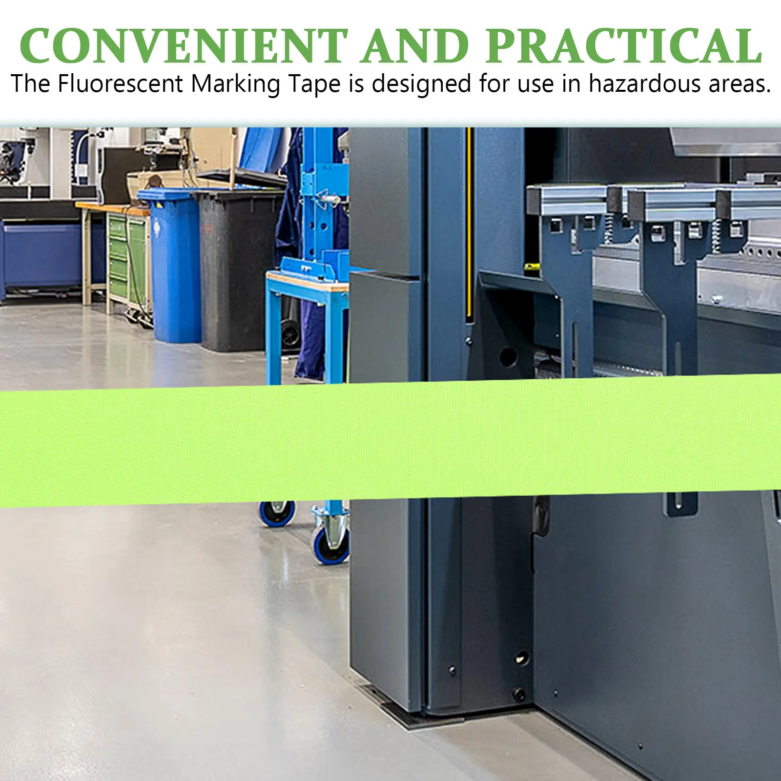 1 Roll Green Fluorescent Warning Tape Non-Stick Reusable Safety Tape for Construction Sites Moving Party Decorations Barrier
1 Roll Green Fluorescent Warning Tape Non-Stick Reusable Safety Tape for Construction Sites Moving Party Decorations Barrier