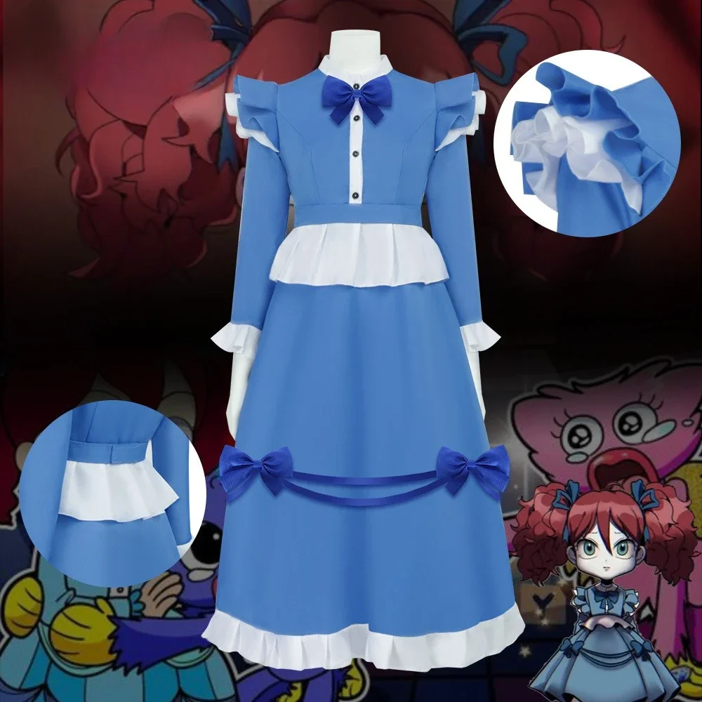 The Poppy Cosplay Costume Dress Game Bobi Cos Playtime Women Blue Maid Dress Lolita Halloween Party Dress
The Poppy Cosplay Costume Dress Game Bobi Cos Playtime Women Blue Maid Dress Lolita Halloween Party Dress