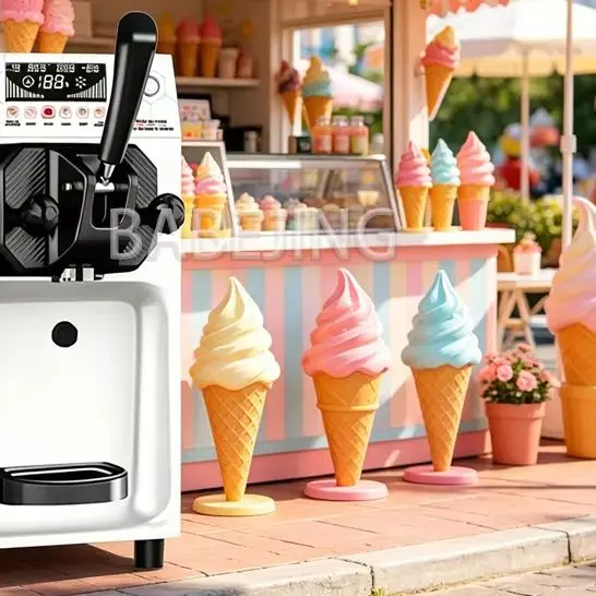 BABEJING Commercial Automatic Soft Ice Cream Maker with Dual Compressors for Pre-Cooling And Ice Cream Preservation
BABEJING Commercial Automatic Soft Ice Cream Maker with Dual Compressors for Pre-Cooling And Ice Cream Preservation