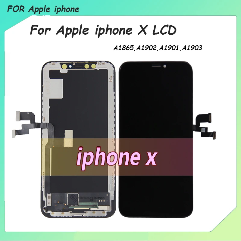 100% Test For iphone x LCD Display Touch Screen Display Assembly Replacements For iphone A1865,A1902,A1901 LCD Display
100% Test For iphone x LCD Display Touch Screen Display Assembly Replacements For iphone A1865,A1902,A1901 LCD Display