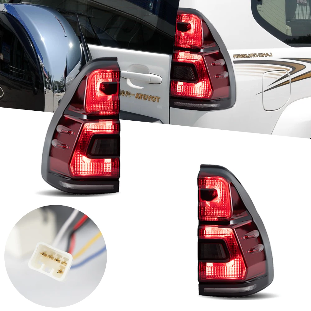 Taillight For Toyota Prado Taillights 2003-2009 LED Tail Lamp Car Styling DRL Signal Projector Lens Automotive Accessories Rear
Taillight For Toyota Prado Taillights 2003-2009 LED Tail Lamp Car Styling DRL Signal Projector Lens Automotive Accessories Rear