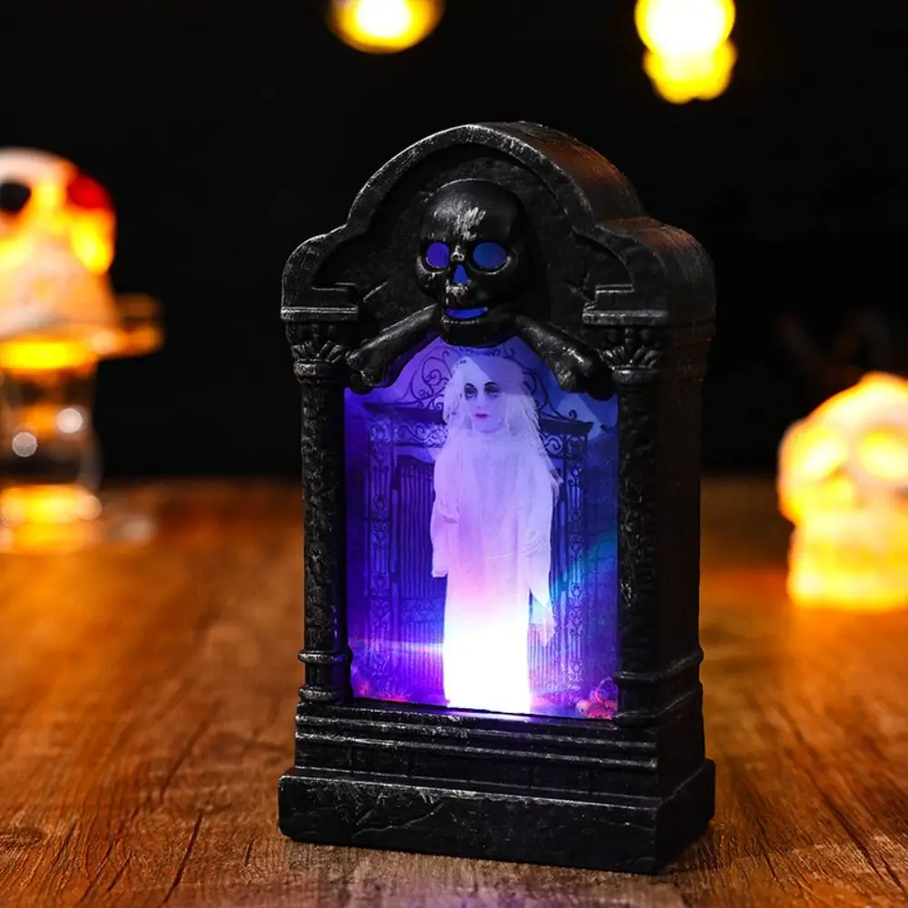 Portable Creative Luminous Tombstone Night Light Retro Colorful Skull Lamp Scary Three-dimensional LED Nightlight Bar 
Portable Creative Luminous Tombstone Night Light Retro Colorful Skull Lamp Scary Three-dimensional LED Nightlight Bar