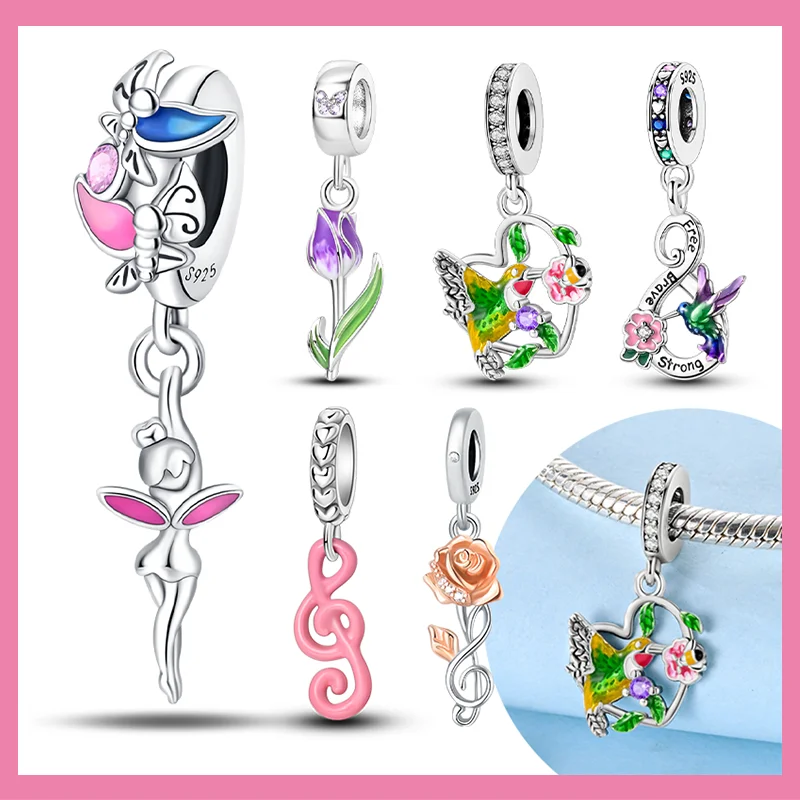 Sterling Silver 925 Spring Series Flowers Colorful Life Charms Beads Fit Bracelet DIY Jewelry Gift for Women Fine Bracelet
Sterling Silver 925 Spring Series Flowers Colorful Life Charms Beads Fit Bracelet DIY Jewelry Gift for Women Fine Bracelet