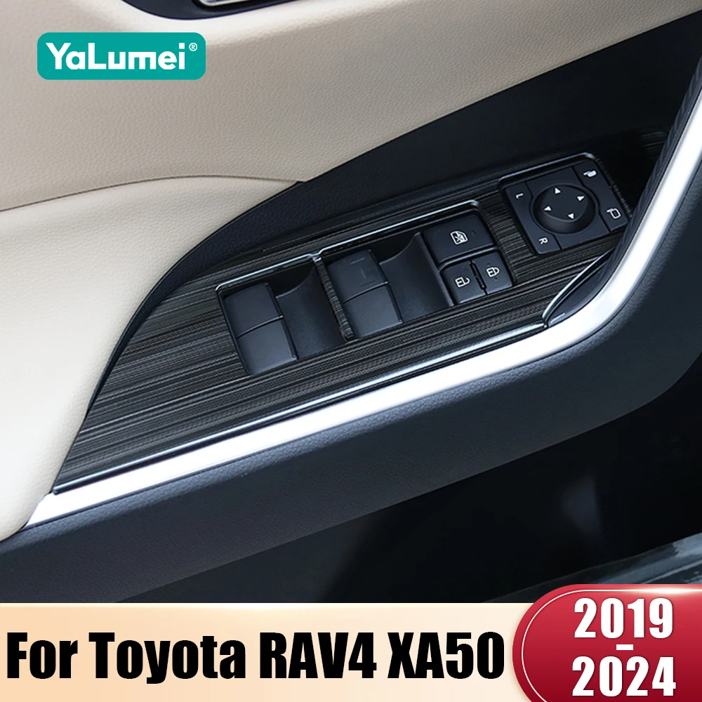 For Toyota RAV4 XA50 2019 2020 2021 2022 2023 2024 2025 Hybrid Stainless Car Window Glass Lift Switch Button Cover Accessories
For Toyota RAV4 XA50 2019 2020 2021 2022 2023 2024 2025 Hybrid Stainless Car Window Glass Lift Switch Button Cover Accessories