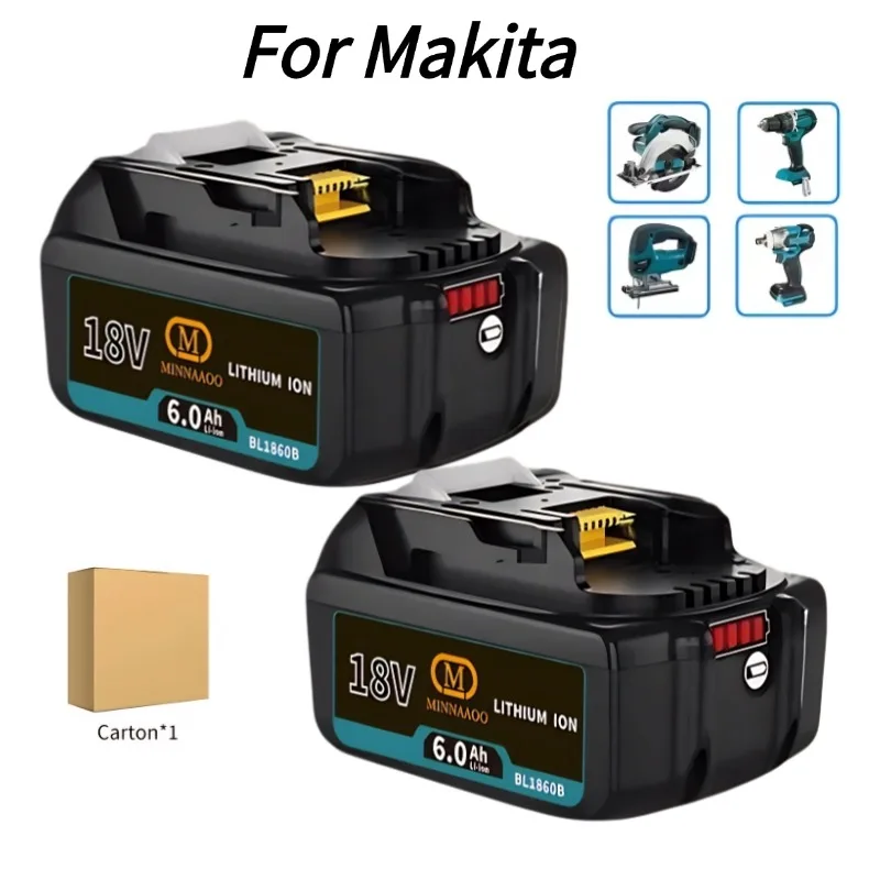 100% Original For Makita 18V Battery 6.0Ah Li-ion, Compatible with TW251D TD251DZ DHP482RFX9 Tools
100% Original For Makita 18V Battery 6.0Ah Li-ion, Compatible with TW251D TD251DZ DHP482RFX9 Tools