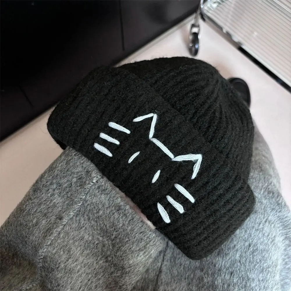Милая вязаная шапка с вышивкой котенка, теплая шерстяная вязаная шапка-бини, ретро-винтажная шапка с принтом, зимняя
Милая вязаная шапка с вышивкой котенка, теплая шерстяная вязаная шапка-бини, ретро-винтажная шапка с принтом, зимняя