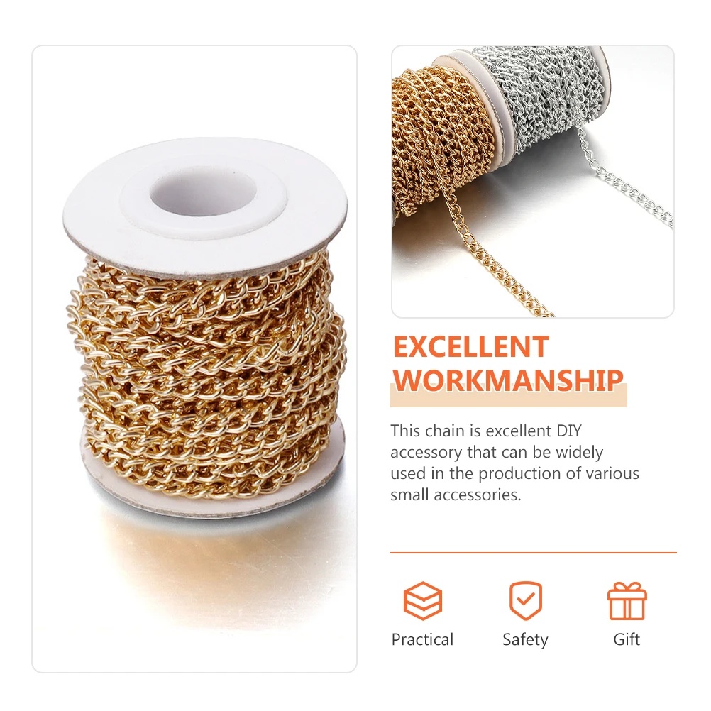 1 Roll Aluminium Chain Twisted Link Crafts Making Diy Accessory For Bag Garment Clothing Purse Crossbody Chain Belt Curb Craft
1 Roll Aluminium Chain Twisted Link Crafts Making Diy Accessory For Bag Garment Clothing Purse Crossbody Chain Belt Curb Craft