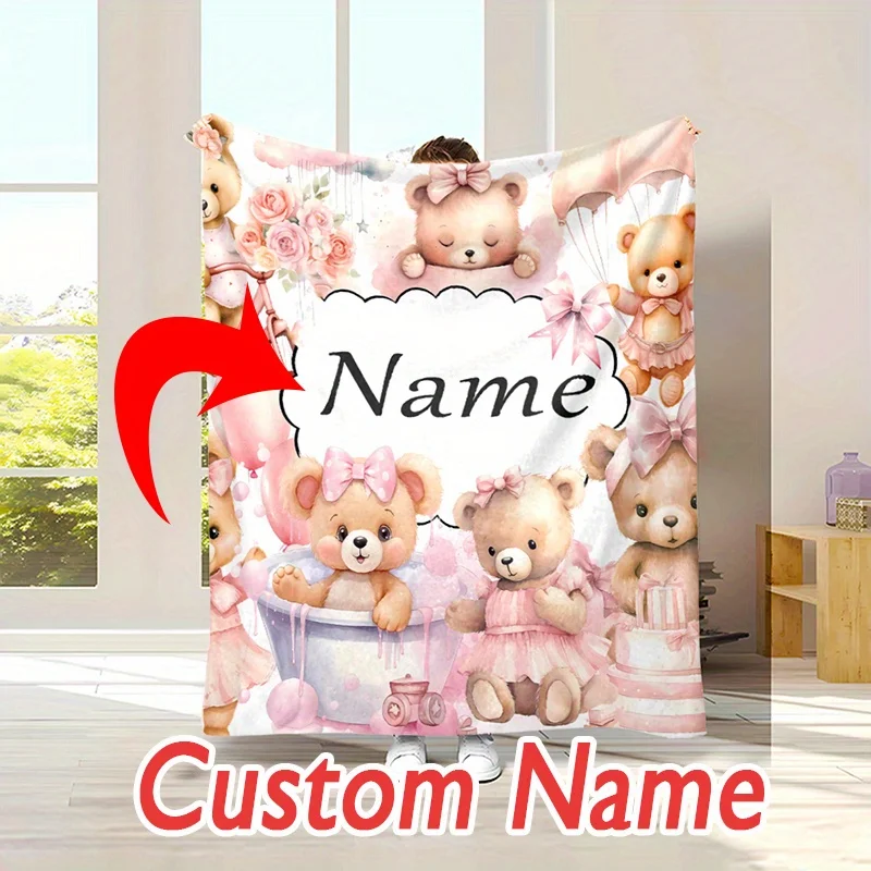Personalized Bear Girl Theme Blanket with Polyester Material, Digital Printing, Soft and Warm, Suitable for All Seasons
Personalized Bear Girl Theme Blanket with Polyester Material, Digital Printing, Soft and Warm, Suitable for All Seasons