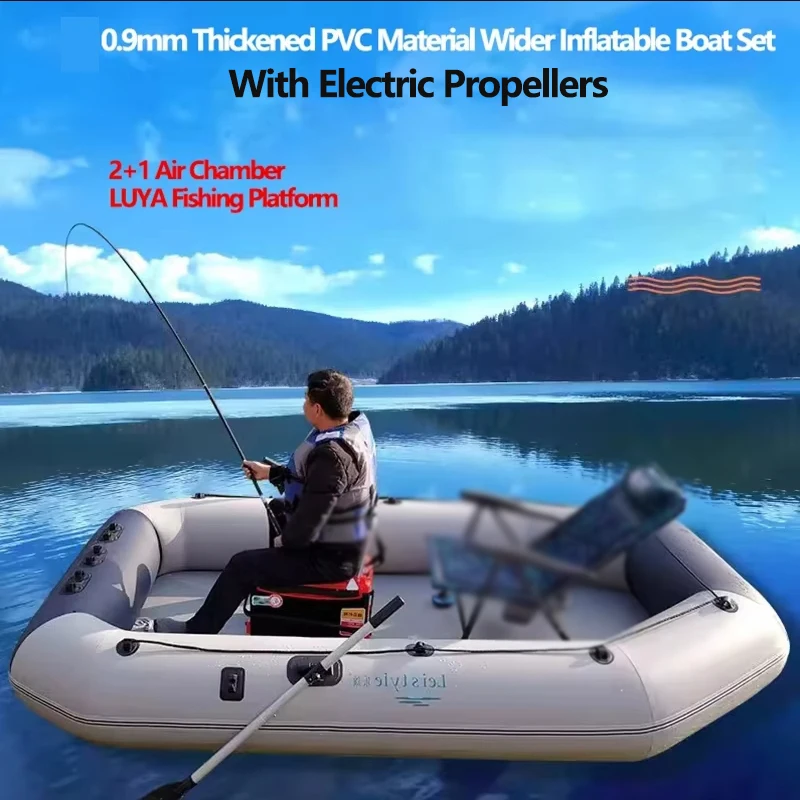 New 2.6~3.0m Widen Fishing Platform with Outboards Set 0.9mm Thickened PVC Wear Resistance Inflatable Boat for Water Sports
New 2.6~3.0m Widen Fishing Platform with Outboards Set 0.9mm Thickened PVC Wear Resistance Inflatable Boat for Water Sports