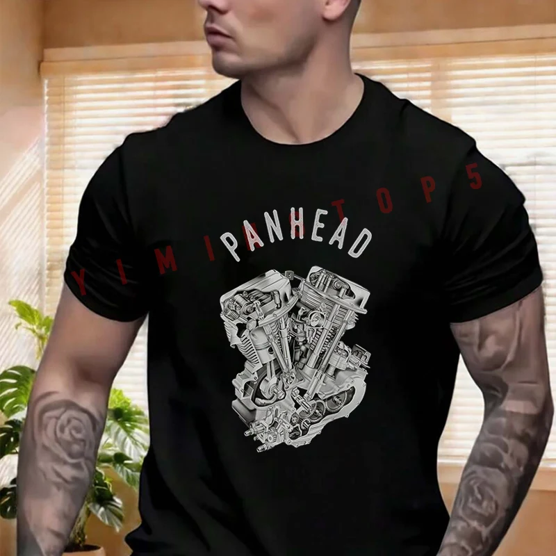 Vintage PanHead V-Twin Engine Cutaway Motorcycle T-shirt Men's And Women's Summer Short-sleeved Motorbike Cycling Top
Vintage PanHead V-Twin Engine Cutaway Motorcycle T-shirt Men's And Women's Summer Short-sleeved Motorbike Cycling Top