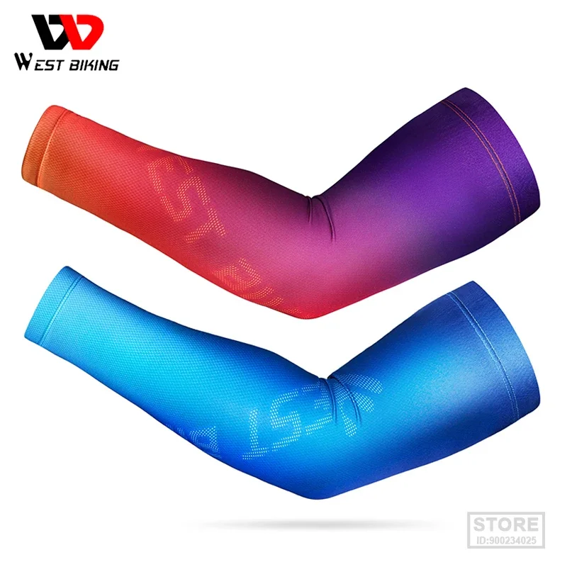 WEST BIKING Gradient Color Arm Sleeve Summer Cool Anti-UV Men Women Fitness Fishing Basketball Elastic Ice Silk Sunscreen Sleeve
WEST BIKING Gradient Color Arm Sleeve Summer Cool Anti-UV Men Women Fitness Fishing Basketball Elastic Ice Silk Sunscreen Sleeve