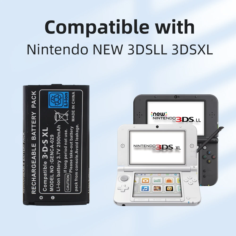 PHOMAX 3.7V Battery GENCA-029 Replaceable Lithium Batteries for Nintendo 3DSLL 3DSXL Game Console with Screwdriver Tool
PHOMAX 3.7V Battery GENCA-029 Replaceable Lithium Batteries for Nintendo 3DSLL 3DSXL Game Console with Screwdriver Tool