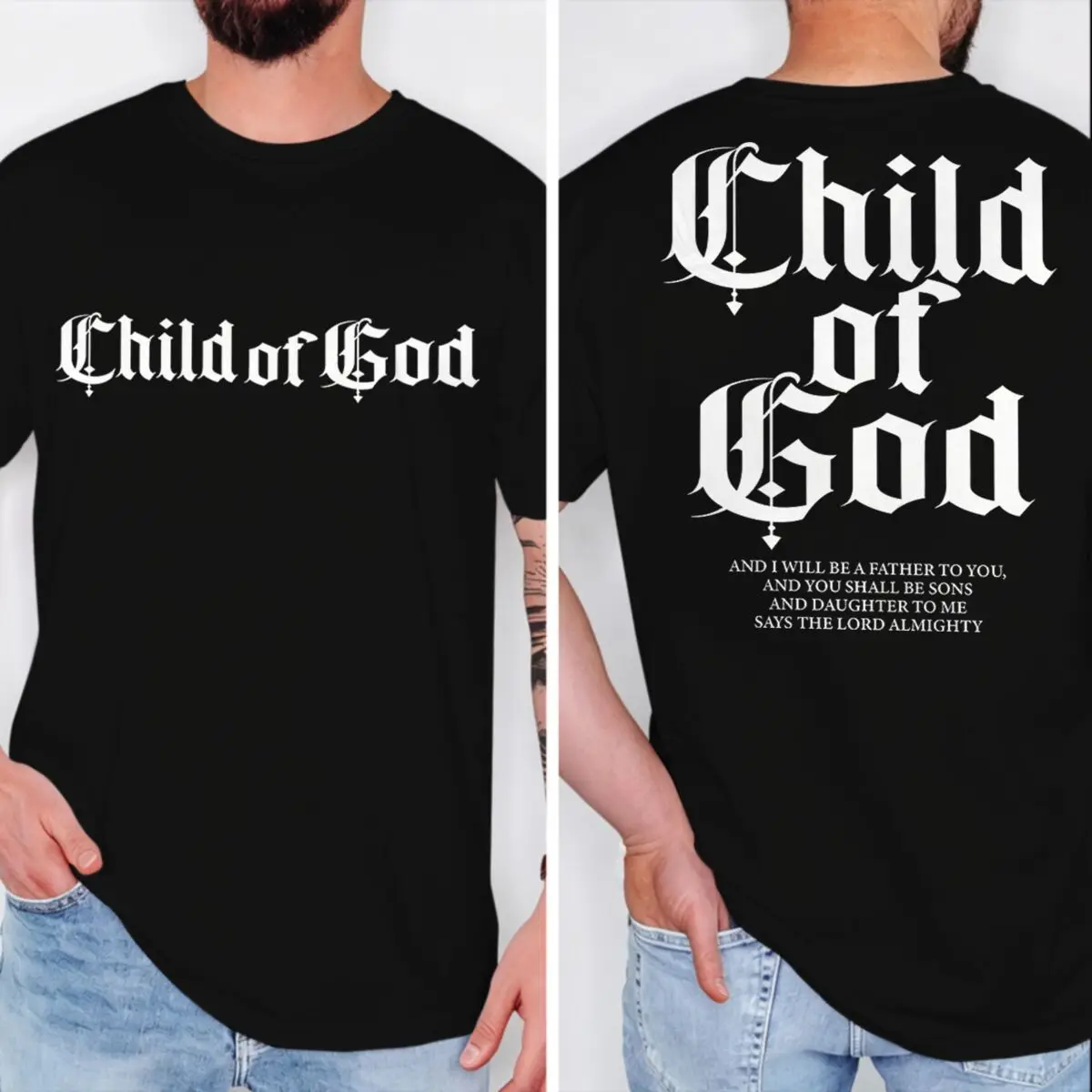 "Child of God" Print T-shirts for Women Men Christian Faith Fashion Short Sleeve Tops Vintage Bible Verses Jesus Tshirts Gifts
"Child of God" Print T-shirts for Women Men Christian Faith Fashion Short Sleeve Tops Vintage Bible Verses Jesus Tshirts Gifts