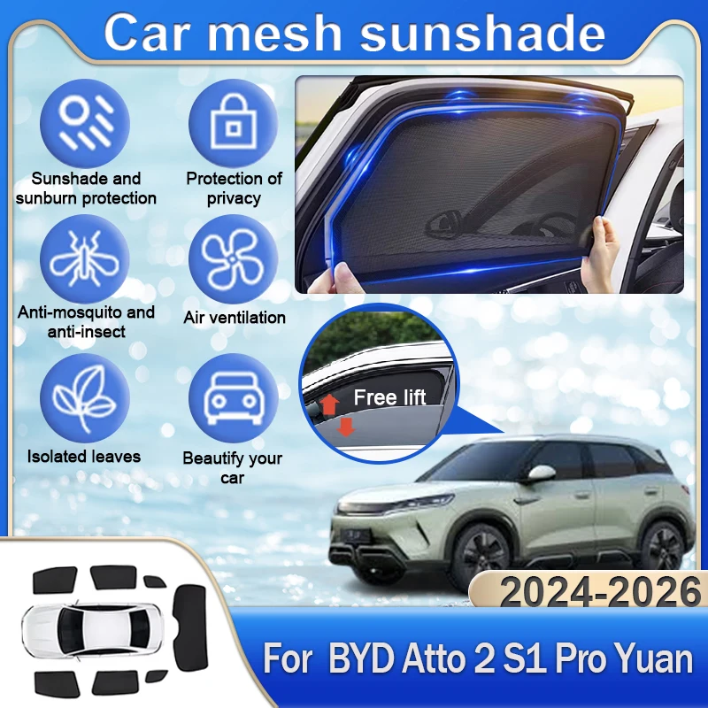 Car Mesh Sunshades For BYD ATTO2 DMI 2024-2026 Yuan Up Atto 2 S1 Pro Window Windshield Magnetic Accessories Visor Curtain Cover
Car Mesh Sunshades For BYD ATTO2 DMI 2024-2026 Yuan Up Atto 2 S1 Pro Window Windshield Magnetic Accessories Visor Curtain Cover