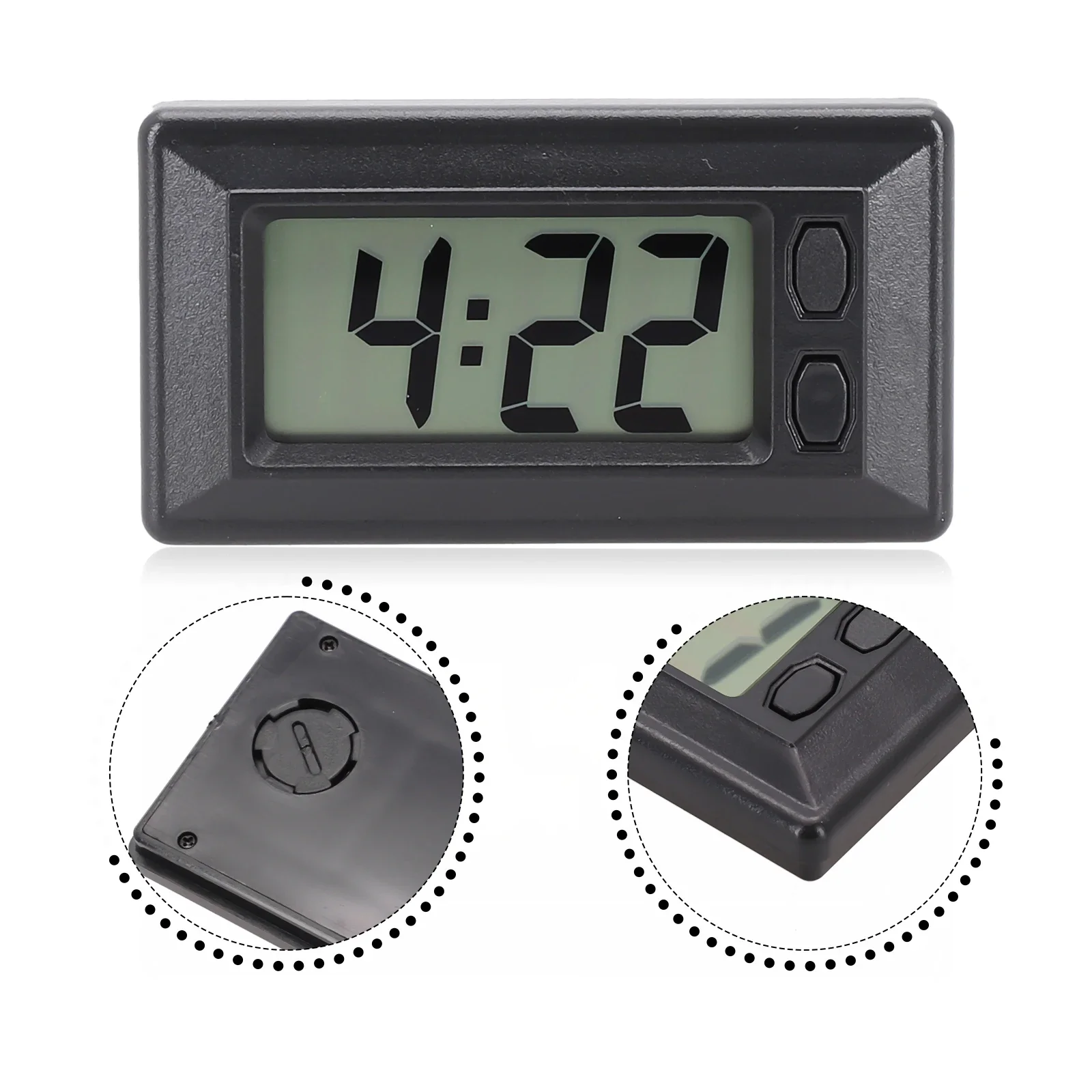 Portable LCD Digital Display Car Vehicle Dashboard Clock with Calendar Display Stick On Design Easy to Read Numbers
Portable LCD Digital Display Car Vehicle Dashboard Clock with Calendar Display Stick On Design Easy to Read Numbers