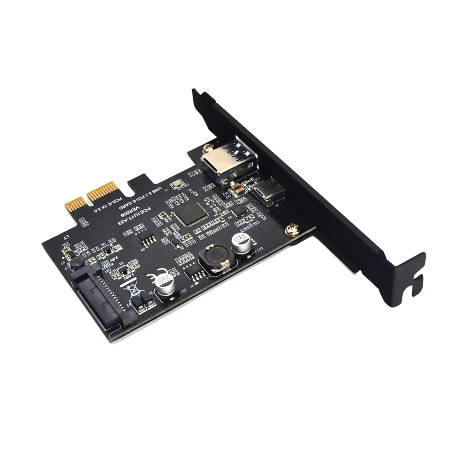 Pci-e to USB 3.1 Gen2 10 Gbps Type A+Type C Expansion Card Easy Installation PCI Express Adapter Card Accessories for Computer
Pci-e to USB 3.1 Gen2 10 Gbps Type A+Type C Expansion Card Easy Installation PCI Express Adapter Card Accessories for Computer
