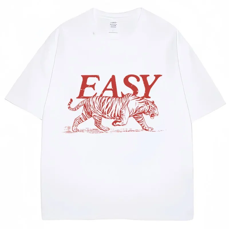Футболка с забавным принтом Easy Tiger Meme Мужская Женская модная индивидуальная Футболка Высокое качество 100% Хлопок Свободные повседневные футболки
Футболка с забавным принтом Easy Tiger Meme Мужская Женская модная индивидуальная Футболка Высокое качество 100% Хлопок Свободные повседневные футболки