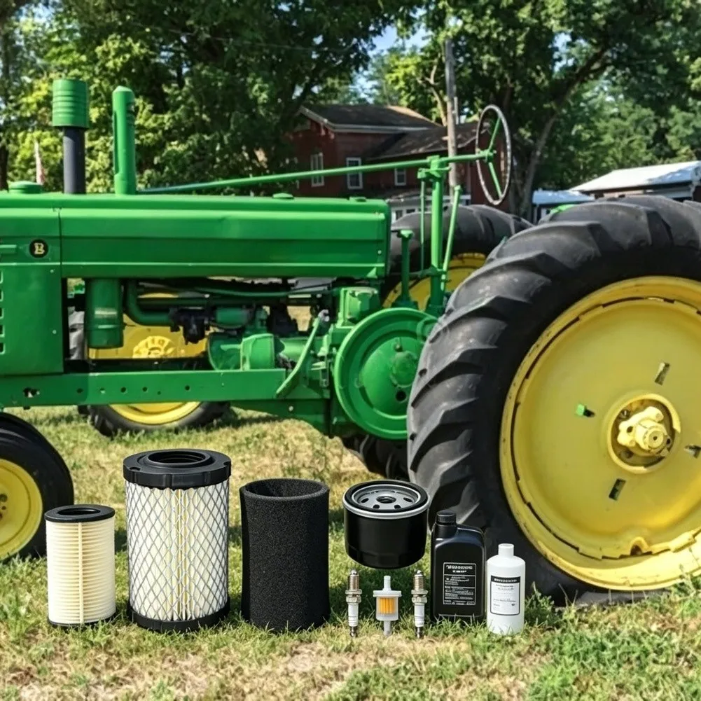 Tractor Engine Tune Up Kit With Oil Fuel Air Filter Spark For D125 D130 D140 E140 Lawn Mower Replacement Part
Tractor Engine Tune Up Kit With Oil Fuel Air Filter Spark For D125 D130 D140 E140 Lawn Mower Replacement Part