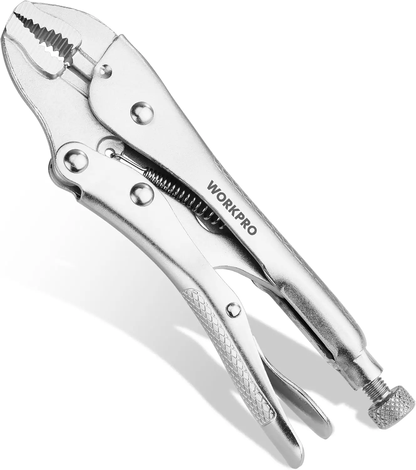 4-Inch Mini Curved Jaw Locking Pliers with Wire Cutter, Adjustable Vise Grips for Clamping and Welding
4-Inch Mini Curved Jaw Locking Pliers with Wire Cutter, Adjustable Vise Grips for Clamping and Welding