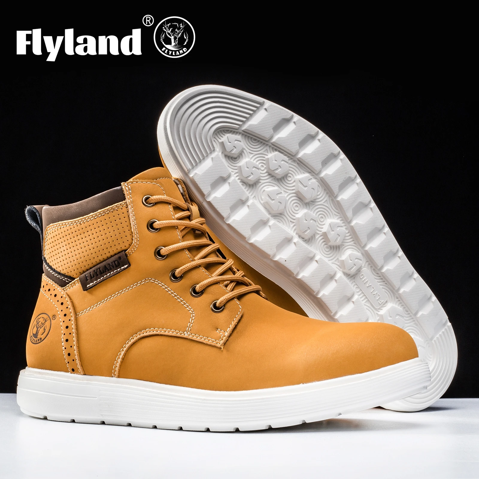 FLYLAND Men's Fashion Vintage Classical Genuine Leather Handmade Chukka Boots Daily Casual Work Office Shoes
FLYLAND Men's Fashion Vintage Classical Genuine Leather Handmade Chukka Boots Daily Casual Work Office Shoes