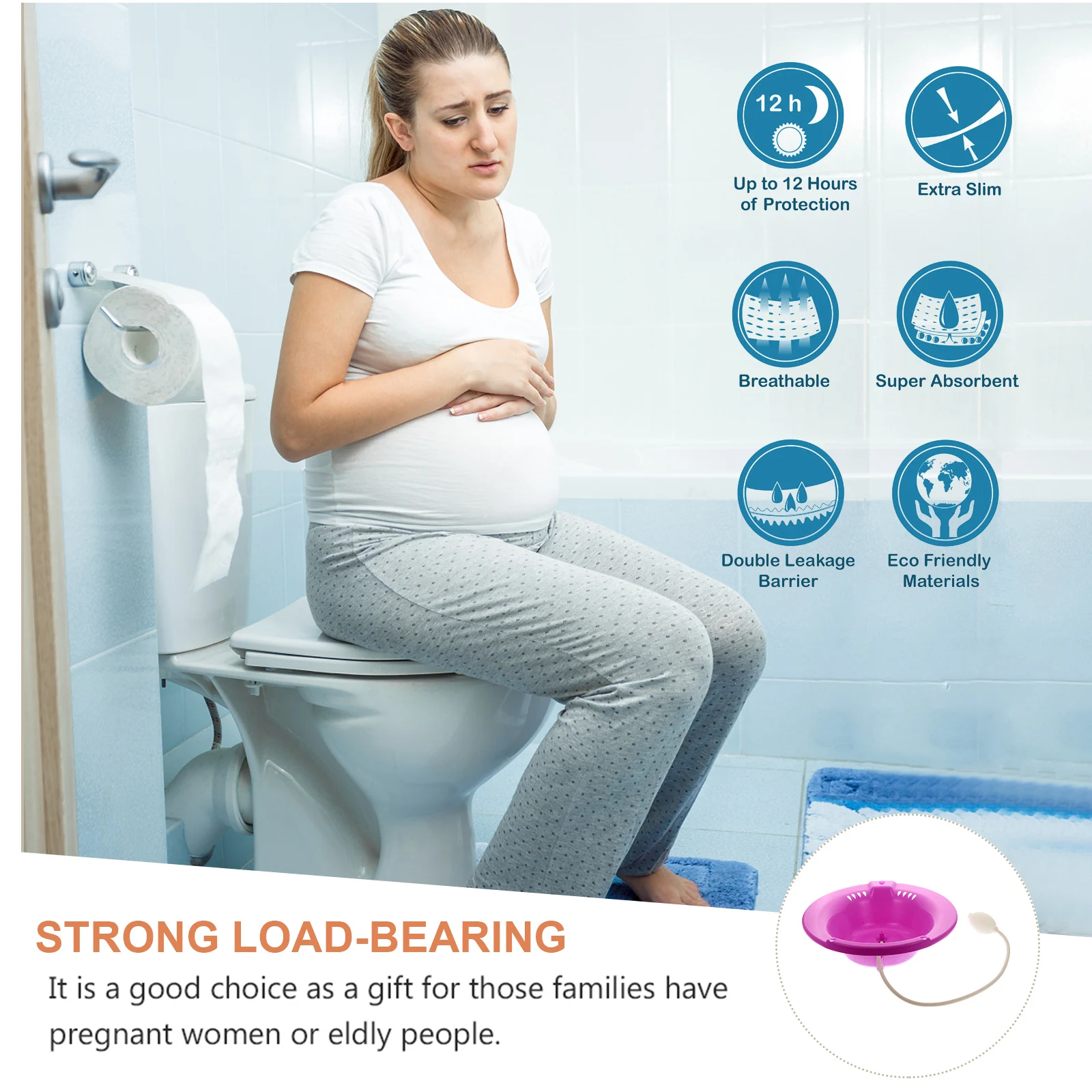 Squat-Free Sitz Bath Ergonomic Thickened Bidet Nursing Basin for Pregnant Women Elderly Hemorrhoid Postpartum Care Basin
Squat-Free Sitz Bath Ergonomic Thickened Bidet Nursing Basin for Pregnant Women Elderly Hemorrhoid Postpartum Care Basin