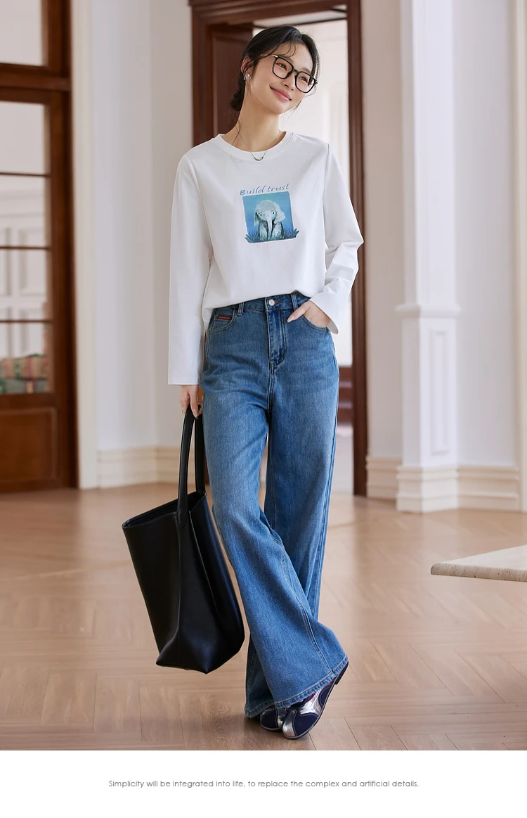 VIMLY Graphic White T-shirt Woman 2025 Spring Autumn Casual Fashion Print Long Sleeve Tee Shirt Women's Top Female Clothes A0707
VIMLY Graphic White T-shirt Woman 2025 Spring Autumn Casual Fashion Print Long Sleeve Tee Shirt Women's Top Female Clothes A0707