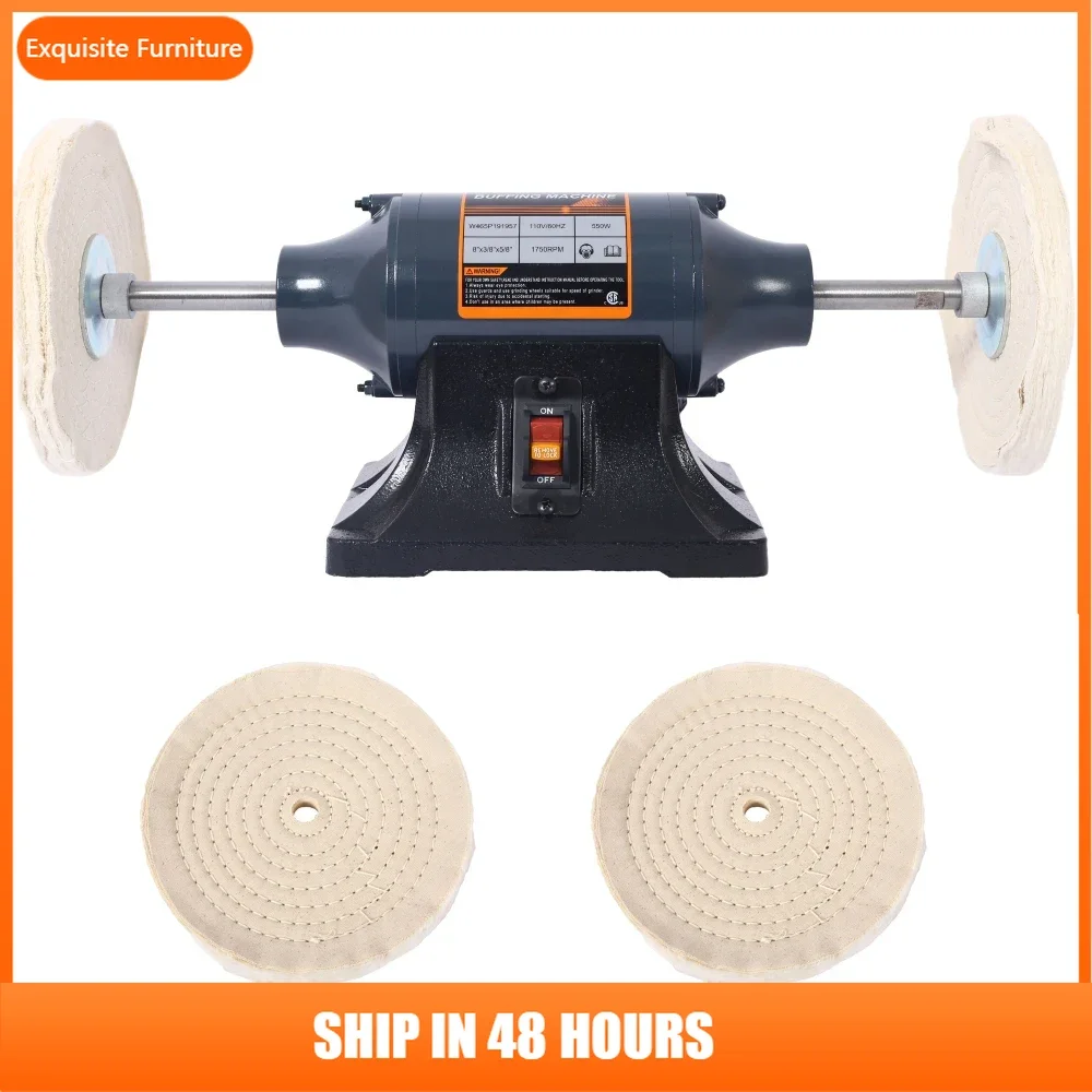 6-Inch Electric Polisher Bench Buffer Grinder - Includes 4PCs 80Ply Thic Buffing Wheels Ideal Benchtop Buffing Machine
6-Inch Electric Polisher Bench Buffer Grinder - Includes 4PCs 80Ply Thic Buffing Wheels Ideal Benchtop Buffing Machine