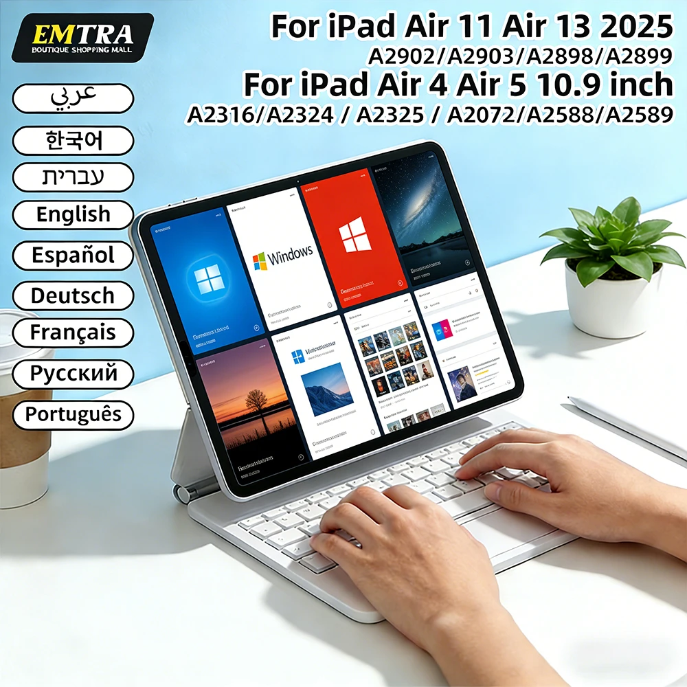 Bluetooth Wireless Magic Keyboard for IPad 10th 11th 2025 Air 13in Smart Case for IPad Air 4 5 6 Pro 11 12.9 Backlit Keyboard
Bluetooth Wireless Magic Keyboard for IPad 10th 11th 2025 Air 13in Smart Case for IPad Air 4 5 6 Pro 11 12.9 Backlit Keyboard