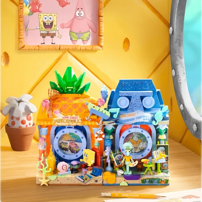 SpongeBob SquarePants Building Blocks Pineapple House Portrait House Assembly Cartoon Model Children's Building Blocks Toy Gift
SpongeBob SquarePants Building Blocks Pineapple House Portrait House Assembly Cartoon Model Children's Building Blocks Toy Gift