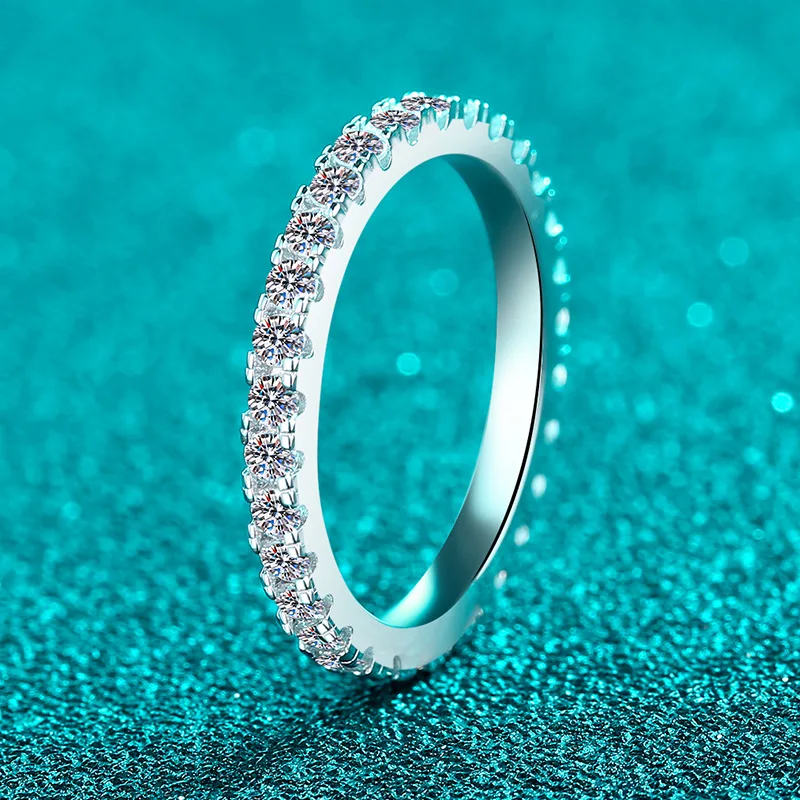 18K white gold and platinum PT950 full moissanite ring for women, gypsophila simple ring, daily versatile couple ring gift
18K white gold and platinum PT950 full moissanite ring for women, gypsophila simple ring, daily versatile couple ring gift