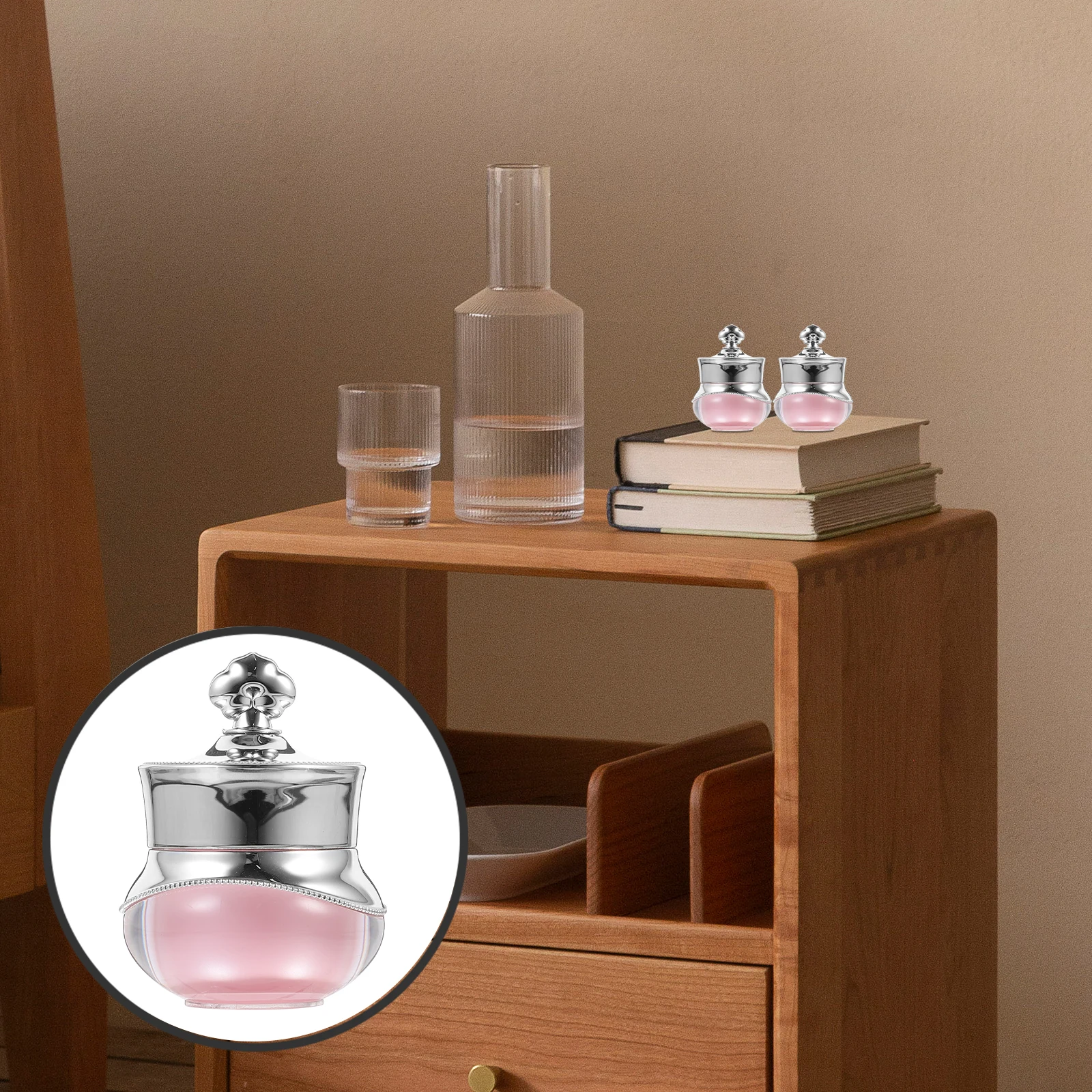 3 Pcs Small Cream Jar Acrylic Crown Bottle Container with Cover Travel Size Jars for Creams
3 Pcs Small Cream Jar Acrylic Crown Bottle Container with Cover Travel Size Jars for Creams