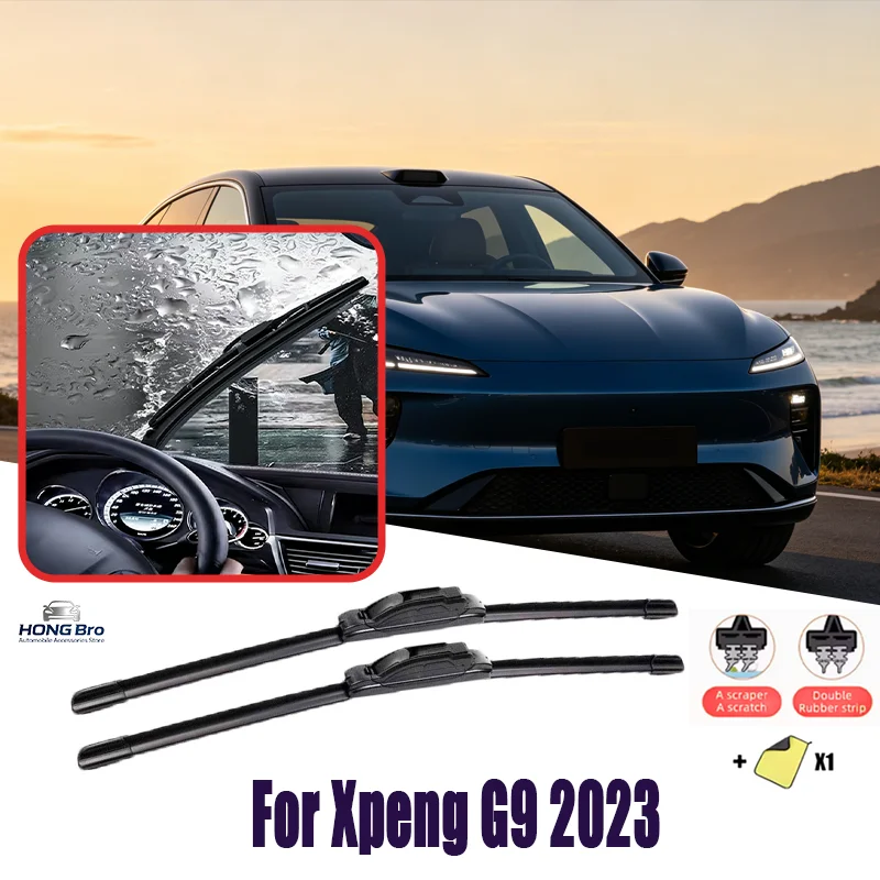 For Xpeng G9 2023 24"+18" Front Silicone Wiper Blades, Silent Durable, All-Season, Soft Rubber, Auto Windshield Car Accessorie
For Xpeng G9 2023 24"+18" Front Silicone Wiper Blades, Silent Durable, All-Season, Soft Rubber, Auto Windshield Car Accessorie