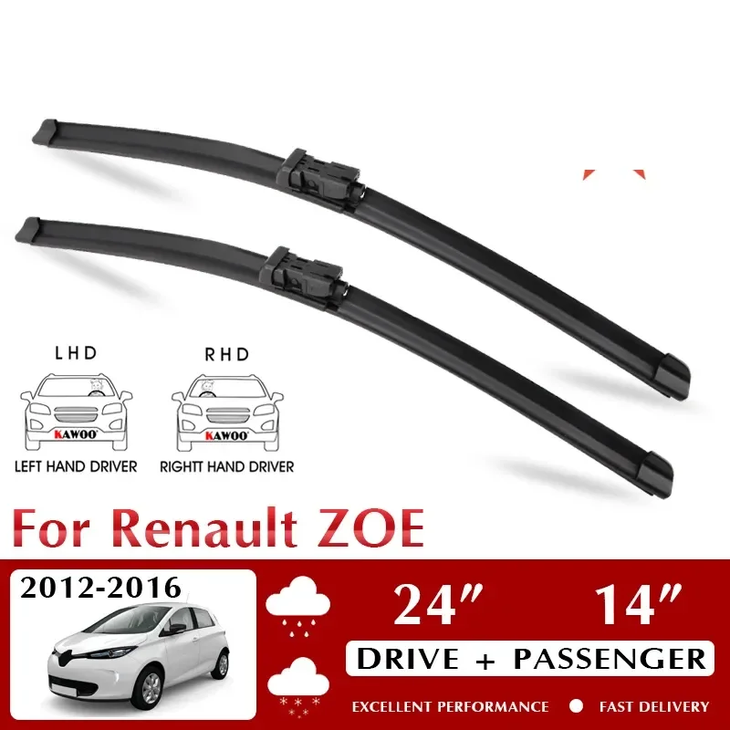 Wiper Front Car Wiper Blade For Renault ZOE 2012-2016 Windshield Windscreen Front Window Accessories 24"+14" LHD RHD
Wiper Front Car Wiper Blade For Renault ZOE 2012-2016 Windshield Windscreen Front Window Accessories 24"+14" LHD RHD