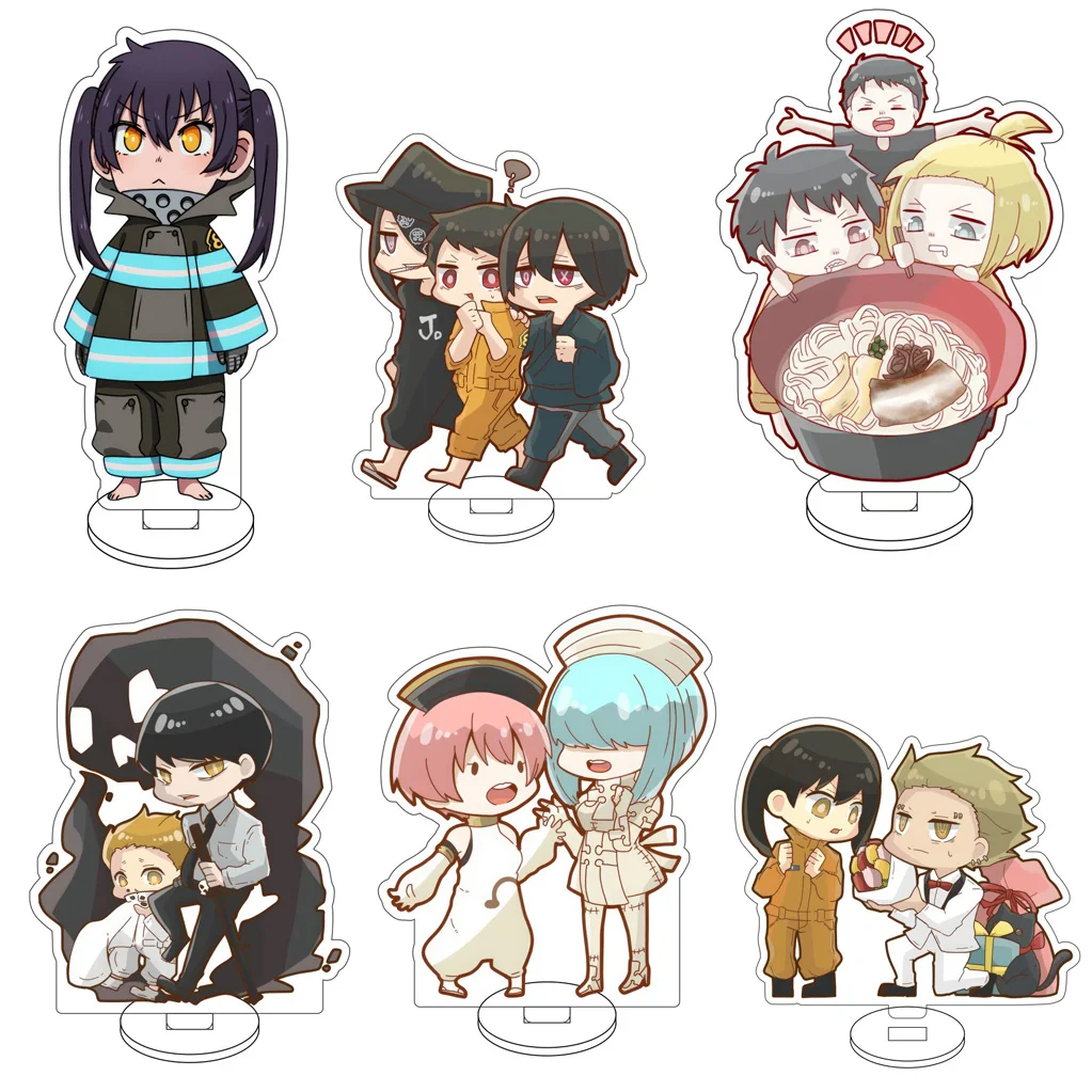 10CM Anime Fire Force Shinra Kusakabe Asa Boiru Maki Oze Iris Akitsu Oubi Cos Acrylic Figure Stand Cute Gifts Ornaments
10CM Anime Fire Force Shinra Kusakabe Asa Boiru Maki Oze Iris Akitsu Oubi Cos Acrylic Figure Stand Cute Gifts Ornaments