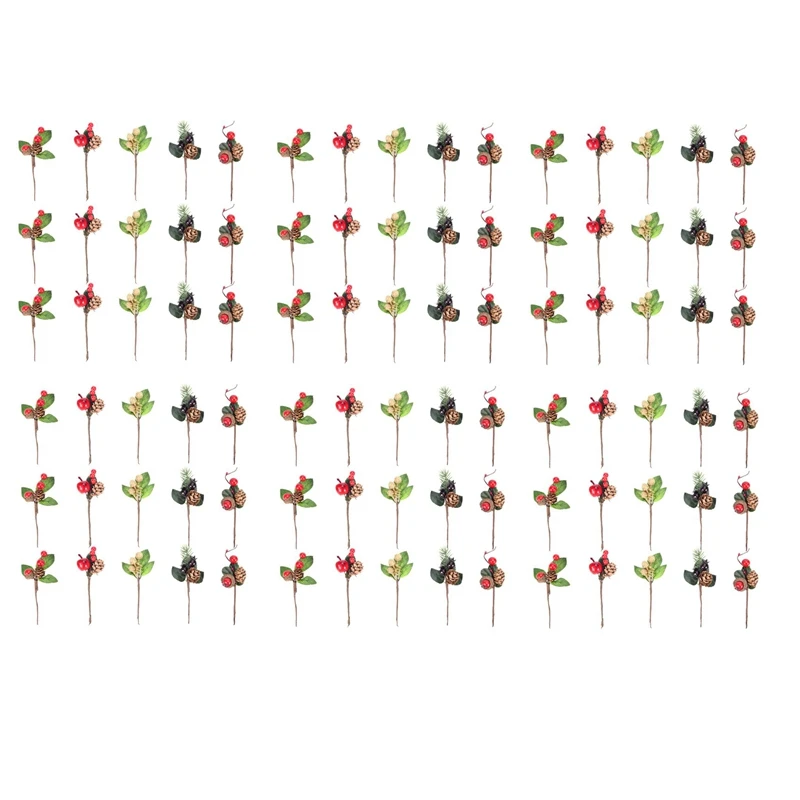 90Pcs Red Christmas Berry And Pine Cone Picks With Holly Branches For Holiday Floral Decor Flower Crafts
90Pcs Red Christmas Berry And Pine Cone Picks With Holly Branches For Holiday Floral Decor Flower Crafts
