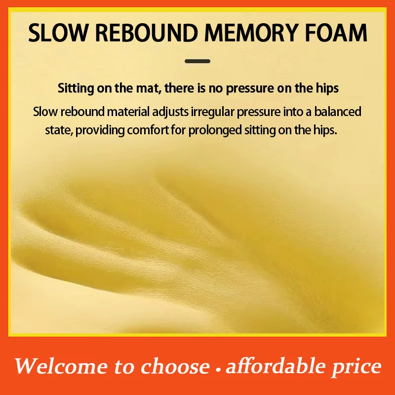 VV 1pc Breathable Rebound Waist Cushion new Thick Seat Cushion Ultra Soft Memory Foam Office Chair Pad
VV 1pc Breathable Rebound Waist Cushion new Thick Seat Cushion Ultra Soft Memory Foam Office Chair Pad
