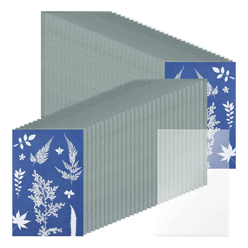 61 Pcs Sun Print Paper Cyanotype Paper Kit,Solar Drawing Paper Sensitivity Sun Print Nature Printing Paper(5.9X3.9 Inch)
61 Pcs Sun Print Paper Cyanotype Paper Kit,Solar Drawing Paper Sensitivity Sun Print Nature Printing Paper(5.9X3.9 Inch)