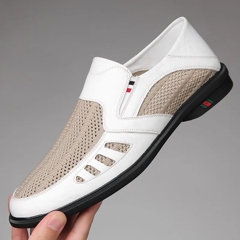 Shoes for Men Summer Breathable Mesh Leather Shoes Fashion Outdoor Casual Shoes Men's Soft Sole Driving Footwear Slip on Loafers
Shoes for Men Summer Breathable Mesh Leather Shoes Fashion Outdoor Casual Shoes Men's Soft Sole Driving Footwear Slip on Loafers